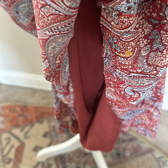 NWT Talbots Paisley Fall Dress Petite Large - Picture 5 of 9